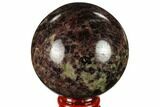 Polished Garnetite (Garnet) Sphere - Madagascar #132119-1